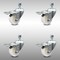 Service Caster 3 Inch SS Nylon Wheel Swivel 3/8 Inch Threaded Stem Caster Set Total Lock Brake SCC-SSTSTTL20S314-NYS-381615-4 - alternate 1